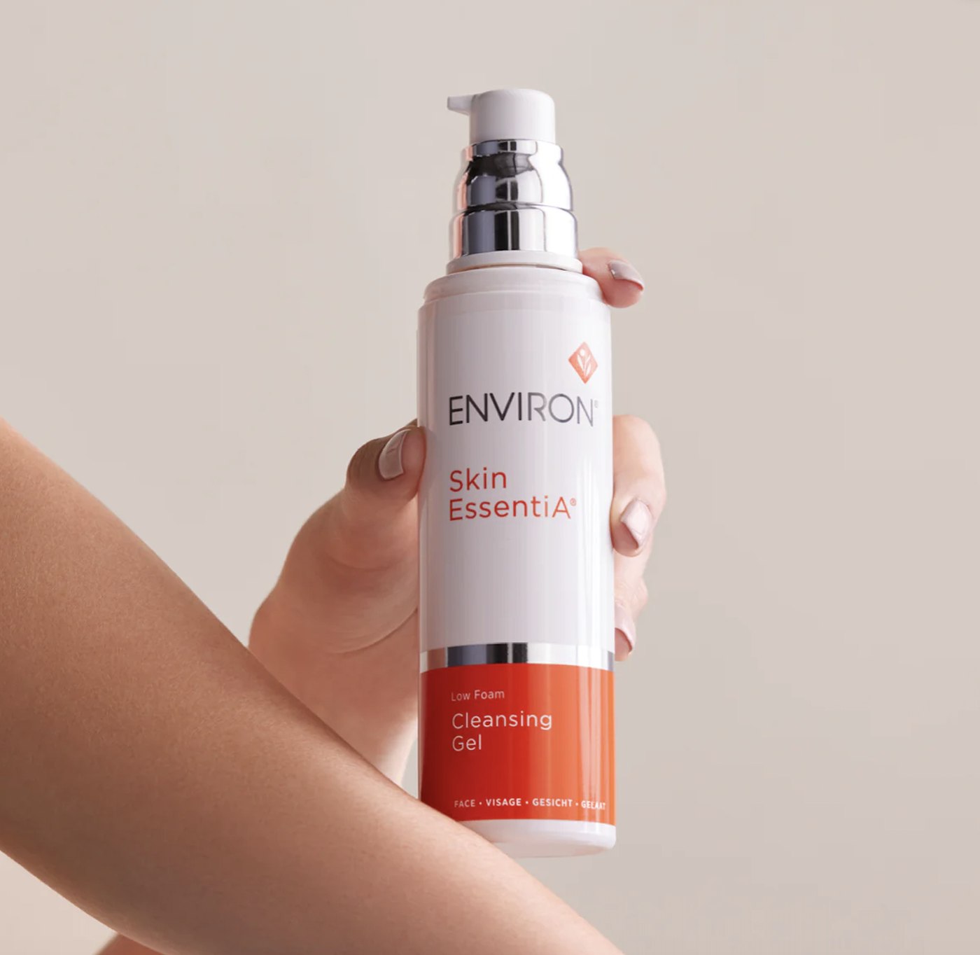 Environ Skin EssentiA Low Foam Cleansing Gel, professional skincare used at Skin Glow By Maryam